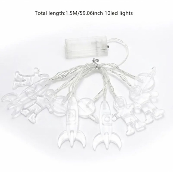 String Lights, Astronaut, Spaceship & Rockets, How Fun, Battery Operated… - Picture 4 of 4